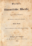 Goethe- Sämtliche Werke